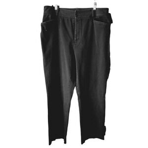 Lauren Ralph Lauren Black Straight Leg Stretch Pants Plus 14W Workwear Casual‎